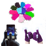Acrylic Knitted Touchscreen Gloves