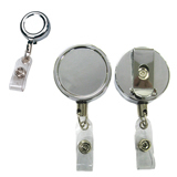 Chrome Metal Badge Reel