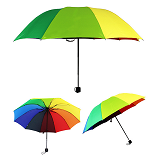 Foldable rainbow umbrella 