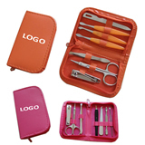 Manicure Set With Leather Case