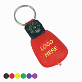 PU Leather Keychain With LED Light