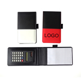 PU Leather Notepad with Calculator