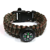 Paracord Survival Bracelet With Compass & Whistle