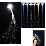 Plastic Flashing Fiber Optic Hair Braid