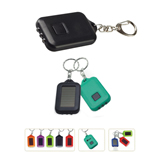 Solar LED flashlight keychain